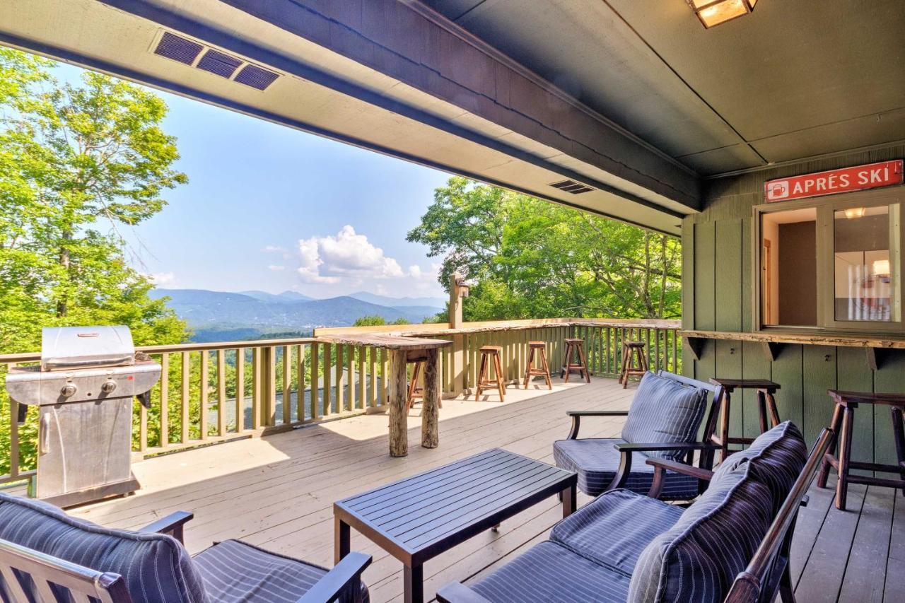 Cabin With Hot Tub And Mountain Views Less Than 5 Mi To Boone Blowing Rock Bagian luar foto