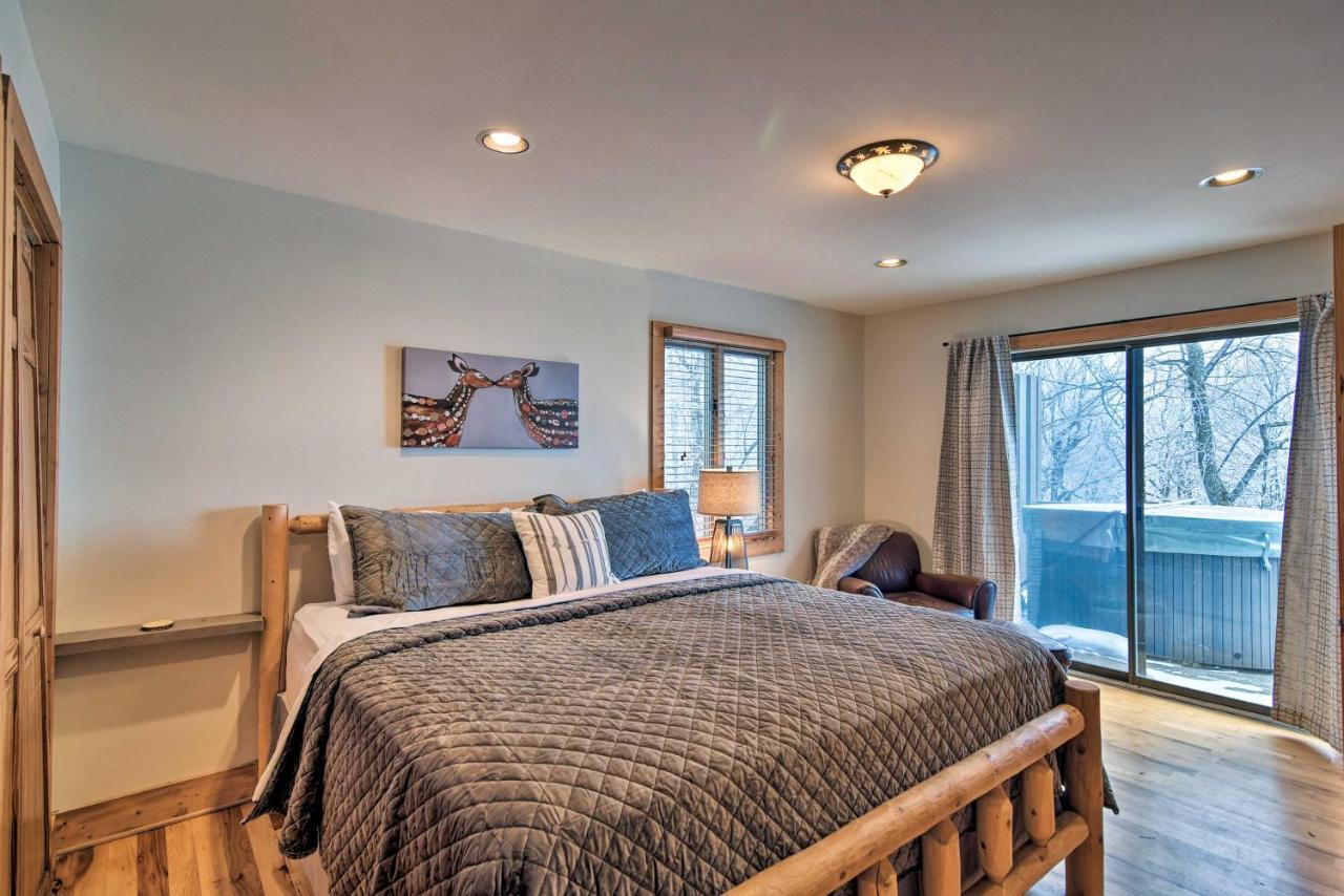 Cabin With Hot Tub And Mountain Views Less Than 5 Mi To Boone Blowing Rock Bagian luar foto